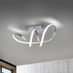 JUST LIGHT. GmbH Maria LED ceiling light, dimmable, aluminium