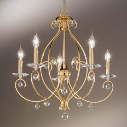 KOLARZ Carat - five-bulb chandelier