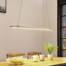 Lucande Tymon LED linear pendant light, narrow, extendable