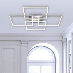 Briloner Frames LED ceiling light, 4 squares, rotatable