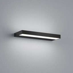 Helestra Slate LED wall light, matt black 30 cm