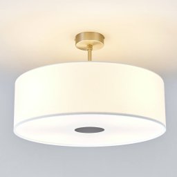 Quitani ceiling lamp Gala, Ø 50 cm, chintz white