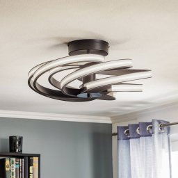 Domiluce Zoya LED ceiling light, black