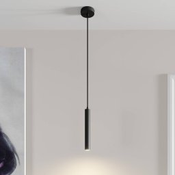 Arcchio Franka LED pendant light, 1-bulb, Ø 4 cm, black