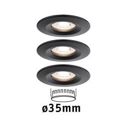 Paulmann Nova Mini downlight 3-set rigid black