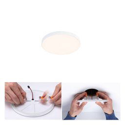 Paulmann Veluna Edge LED recessed IP44 3,000K Ø 9cm