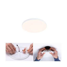 Paulmann Veluna Edge LED recessed IP44 3,000K Ø 12cm