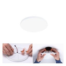 Paulmann Veluna Edge LED recessed IP44 4,000K Ø 12cm
