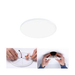 Paulmann Veluna Edge LED recessed IP44 4,000K Ø 16cm
