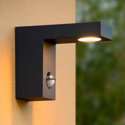 Lucide Texas LED outdoor wall light with a motion sensor