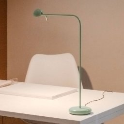 Vibia Pin 1655 LED table lamp, length 40cm, green