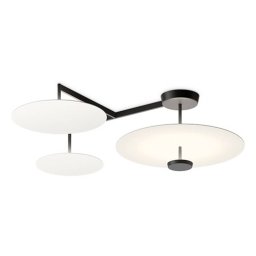 Vibia Flat LED ceiling light, 4-bulb, Ø 55 cm, white