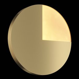 Maytoni Jupiter LED wall lamp, gold, Ø 38.1cm