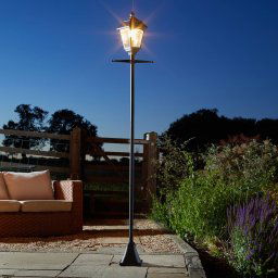 SMART GARDEN Victoriana 365 LED solar outdoor light, black, 206 cm, IP44