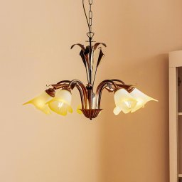 ONLI Lucrezia pendant light, 5-bulb, bronze
