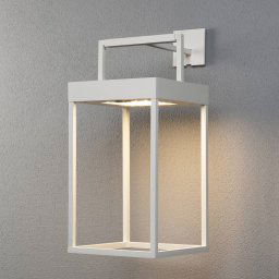 Konstsmide Portofino LED solar lantern, wall / table, white