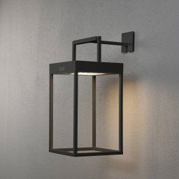 Konstsmide Portofino LED solar lantern, wall / table, black