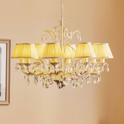 ONLI Karen 8-bulb chandelier in ivory