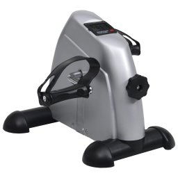 vidaXL Silver Mini Exercise Bike with Plastic Flywheel