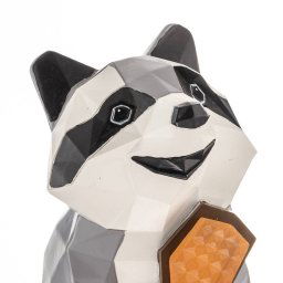 Lindby Racoon LED solar lamp, figure, raccoon