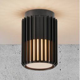 Nordlux Aludra outdoor ceiling light, Seaside black