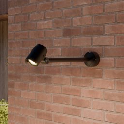 Lucande LED outdoor spotlight Beatrix, 58 cm, anthracite, aluminium