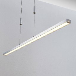 Lucande LED pendant light Myron, touch dimmer, CCT, aluminium