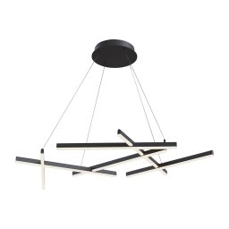 Maytoni Line LED pendant light 3,000 K black