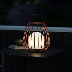 Nordlux Jim To-Go LED table lamp, outdoor, red