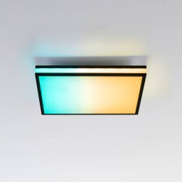 JUST LIGHT. GmbH LED ceiling lamp Mario, CTT, RGB, 45x45cm, black
