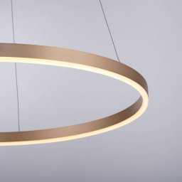 JUST LIGHT. GmbH LED pendant light Ritus, Ø 58.5cm, matt brass