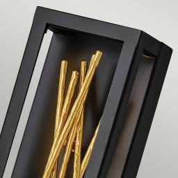 Quintiesse Styx LED wall light, black, 3,000 K 15 x 61 cm
