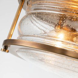 KICHLER Ashland Bay bathroom ceiling 3-bulb Ø 30.5cm brass