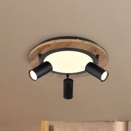 Globo Kassu ceiling light in wood design Ø 40cm