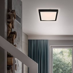 Briloner Fledo LED ceiling light, 3,000 K, black/white