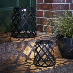 STAR TRADING Calabria LED solar light, lozenge pattern, 20 cm