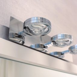 Megatron Tre Punto LED wall light, chrome