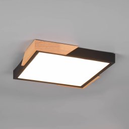 Reality Leuchten Meta LED ceiling lamp 31.5 x 31.5 cm 3,000 K black