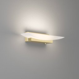 FISCHER & HONSEL LED wall light Bowl TW CCT width 30 cm, brass