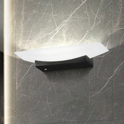 FISCHER & HONSEL LED wall light Bowl TW CCT width 30 cm, black