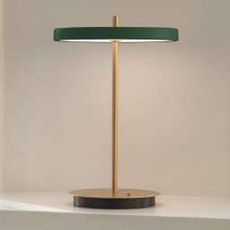 UMAGE LED table lamp Asteria Move forest green/brass 31cm