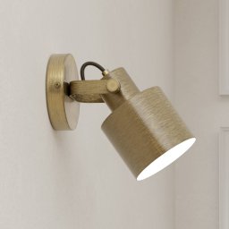 EGLO Southery wall spotlight, 1-bulb brushed cream gold