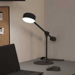 EGLO Clavellina LED table lamp, black, tiltable