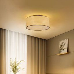 EMIBIG LIGHTING Aston ceiling lamp, Ø 50 cm, rattan look