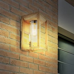 Globo Candela outdoor wall lamp in a wood look