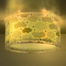 Dalber Cloud Green ceiling light, Ø 33 cm, green