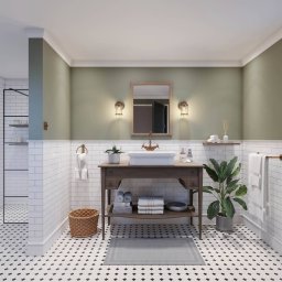 KICHLER Ashland Bay bathroom wall light, one-bulb, brass