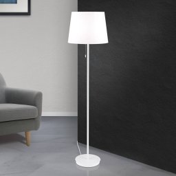 ORION Ludwig textile floor lamp, white