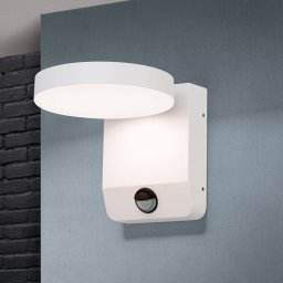 ORION Hendryk LED outdoor wall light with a sensor white