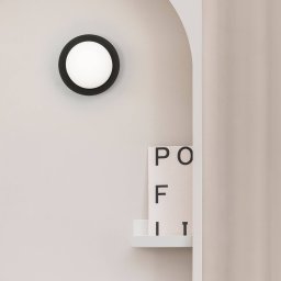 FARO BARCELONA May LED wall light IP44, black